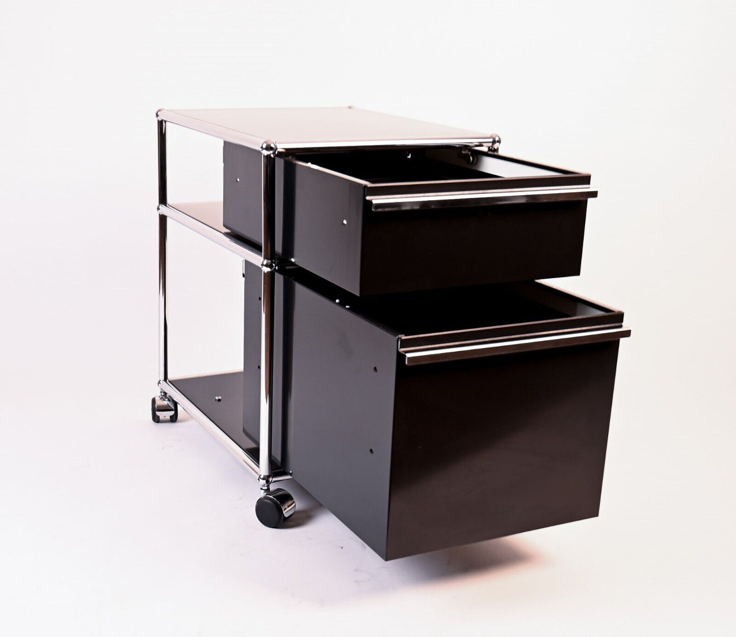USM Haller Rollcontainer - 2 Schubladen - Schwarz RAL9011